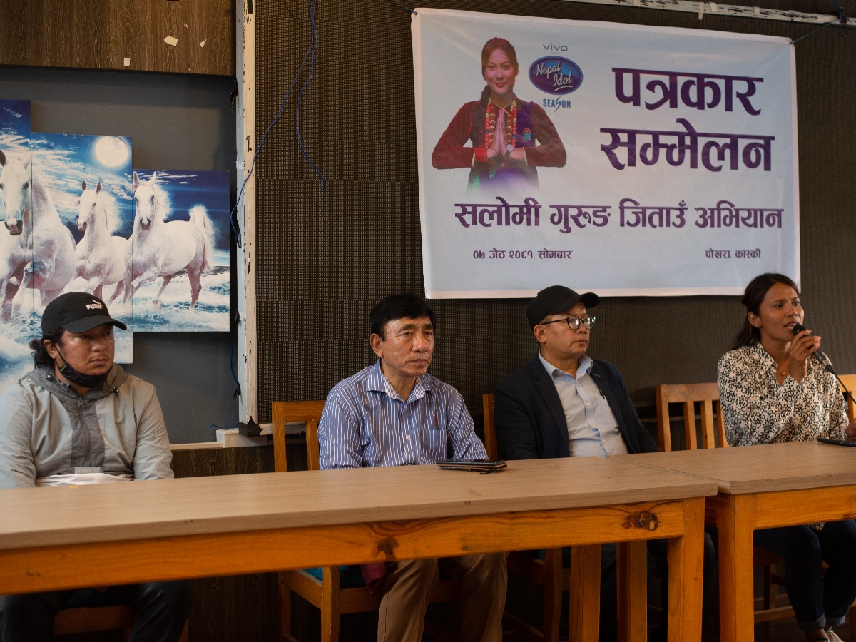 नेपाल आइडलको टप-८ मा पुगेकी सलोमी गुरुङलाई जिताउन पोखरेलीको अभियान