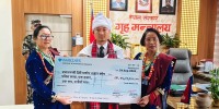 तमु समाज युकेद्वारा भोटेकोशी बाढी प्रभावितका लागि २५ लाख रुपैयाँ प्रदान
