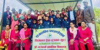 लमजुङको गाउँफर्क विद्यालयलाई राजशान्ती फाउन्डेसनको सहयोग