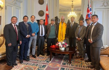 नेपालका परराष्ट्रमन्त्री एनपी साउदसँग भूपू गोर्खाको छलफल