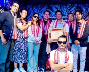 आहा म्युजिकल फेमिलीको दशैँ–तिहार शुभकामना तथा स्रष्टा सम्मान कार्यक्रम भव्य रूपमा सम्पन्न