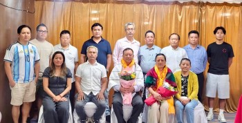 तमु समाज यूकेको निवर्तमान अध्यक्ष शिवकुमार गुरुङलाई हङकङमा सम्मान