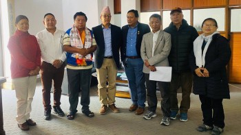 नेपालका शिक्षामन्त्री महावीर पुनमगरसँग सीएनसीबीजीको प्रतिनिधिमण्डलको भेट