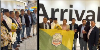 गोर्खा कपका लागि लन्डन आइपुगिन् साम्बा