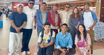 चलचित्र विकास बोर्डका अध्यक्ष डिसीसहितका कलाकार बेलायतमा 