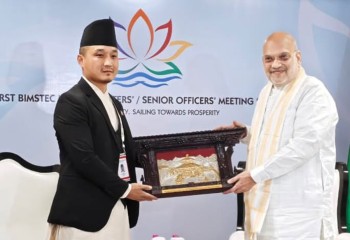 गृहमन्त्री गुरुङ र भारतीय गृहमन्त्री शाहबीच सुरक्षा सहकार्यबारे छलफल