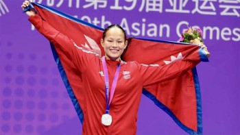 एसियाली खेलकुदमा एरिका गुरुङले दिलाइन् नेपाललाई करातेमा ऐतिहासिक रजत पदक