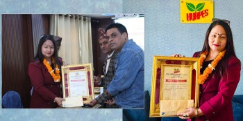 गुरुङ साहित्यिक मञ्च नेपालकी संस्थापक अध्यक्ष गौरी तमु सम्मानित