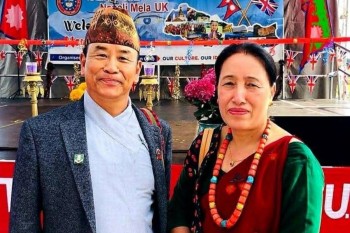 मादीको देउराली मन्दिर निर्माणमा जीआरएनसीका अध्यक्ष दम्पतीको सहयोग