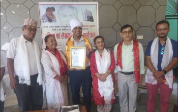 गुरुङ समुदायको श्रीवृद्धिका लागि योगदान दिएका वरिष्ठ श्रष्टा पराजुली अभिनन्दित