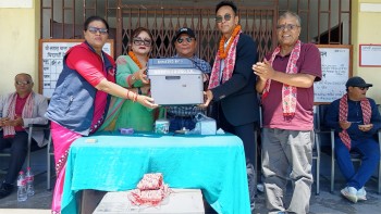 सहारा आविलाई १ लाखको अक्षयकोष र प्रिन्टर प्रदान