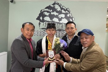 सहारा यूकेद्वारा नेपाली फुटबलर साम्बालाई सम्मान [तस्बिरहरू]