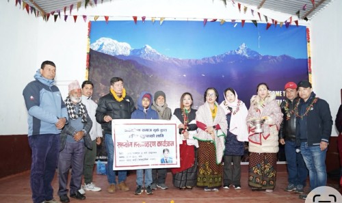 दुर्लभ रोगसँग लडिरहेका असिमलाई मर्दीखोला समाज युकेको १ लाख ९२ हजार सहयोग