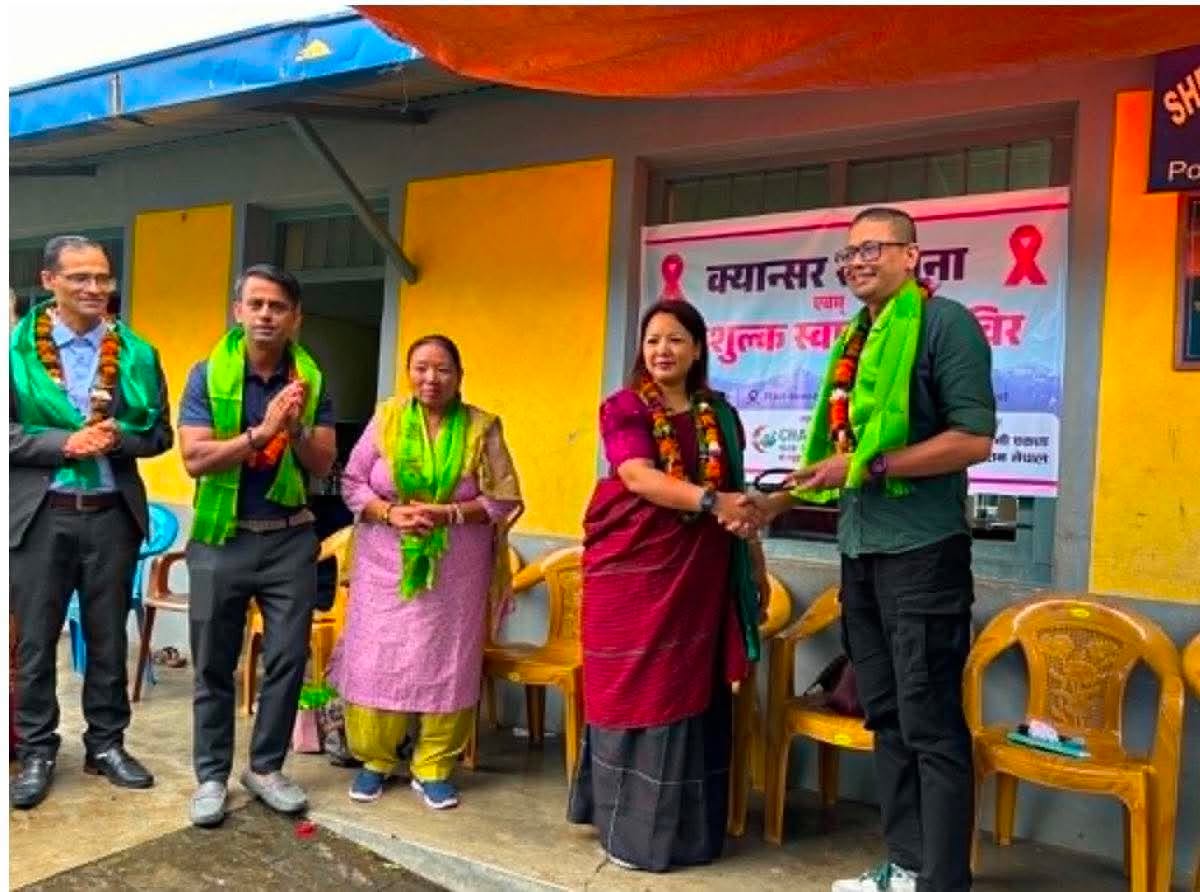 विजयपुर पोखरीगाउँमा क्यान्सर सचेतना तथा निःशुल्क स्वास्थ्य शिविर, २१० जनाको स्वास्थ्य परीक्षण