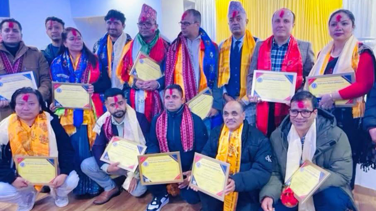 नेपाली समाज नटिङ्‍घम इस्ट मिडल्याण्ड यूकेको अध्यक्षमा अधिकारी निर्वाचित