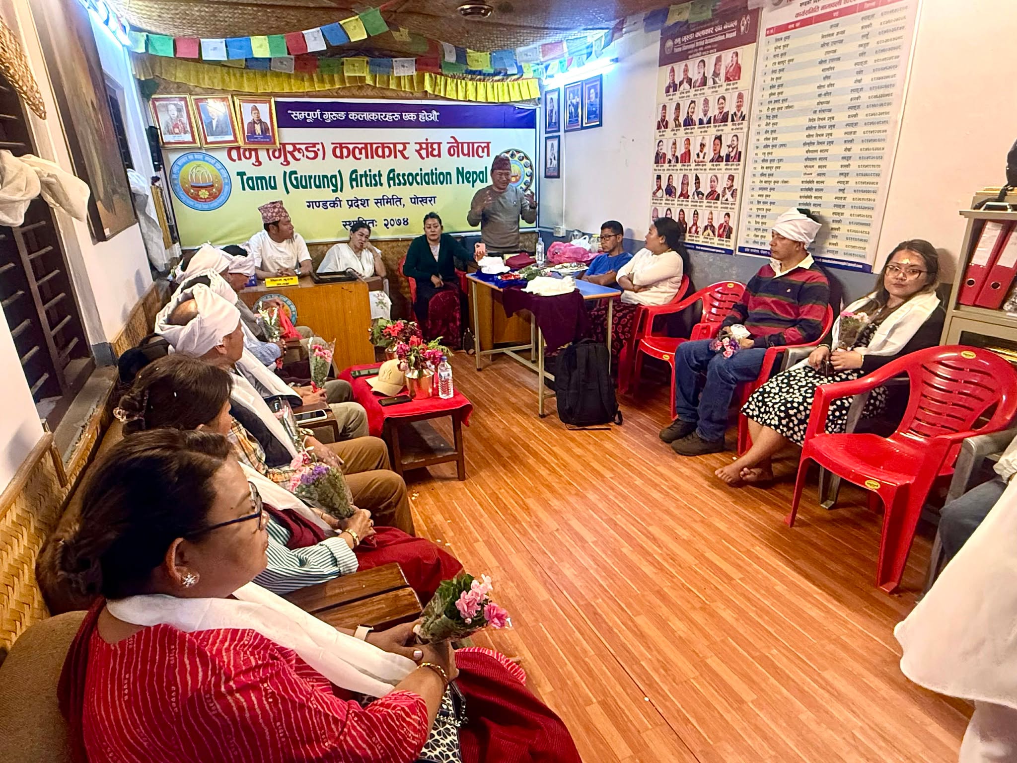 तमु प्ये ल्हु संघ यूकेको टोलीलाई तमु (गुरुङ) कलाकार संघद्वारा भव्य स्वागत तथा सम्मान