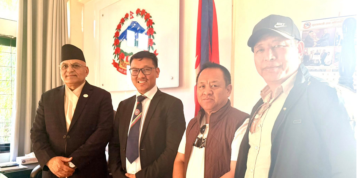 गण्डकी प्रदेशका मुख्यमन्त्री पाण्डेसँग तमु धीं यूकेको टोलीको भेटवार्ता